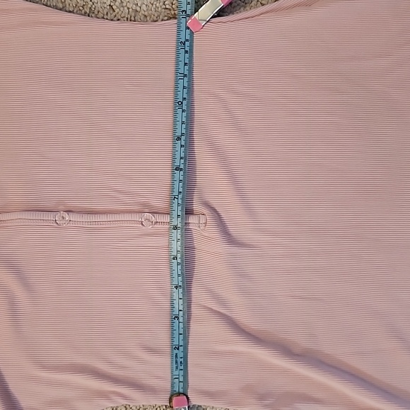 BOGO $2 Women's Pink Long Sleeve Ribbed Romper M loungewear pj's - Picture 11 of 15